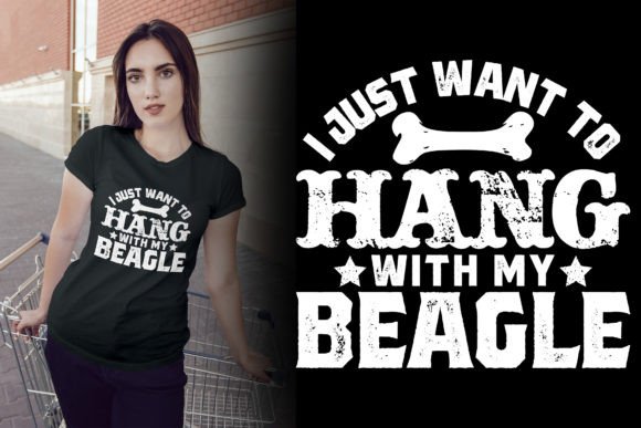 Beagle Dog Vintage T Shirt Design for Graphics
