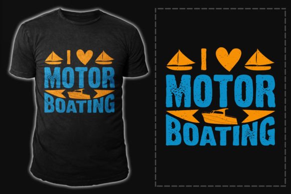 Boating Vector Vintage T-Shirt Design for Graphics
