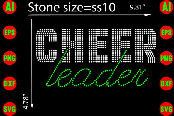 Cheer Leader Rhinestone Templates for T-Shirt Designs