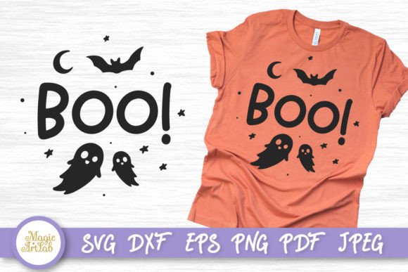 Halloween Ghost Cut File for T-Shirt Designs and Graphics