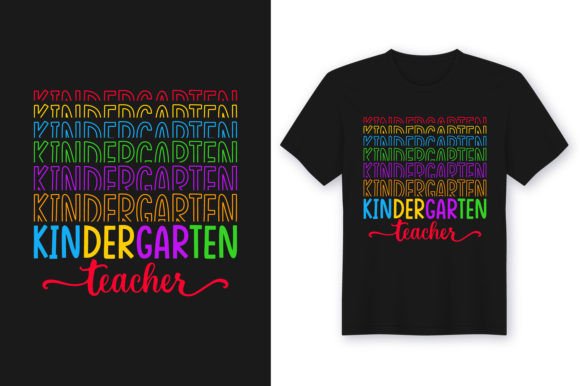 Kindergarten Teacher Tshirt Design: A Versatile Graphics Asset
