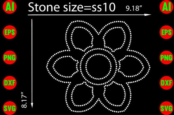 Mandala Rhinestone Design for T-Shirt Graphics
