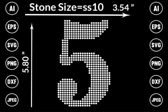 Number Rhinestone Design: A Sparkling Addition to T-Shirt Graphics
