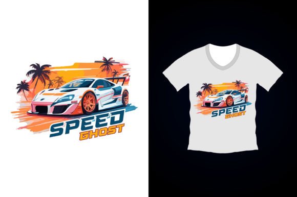 Racing Car T-shirt Design: A Bold Graphics Asset