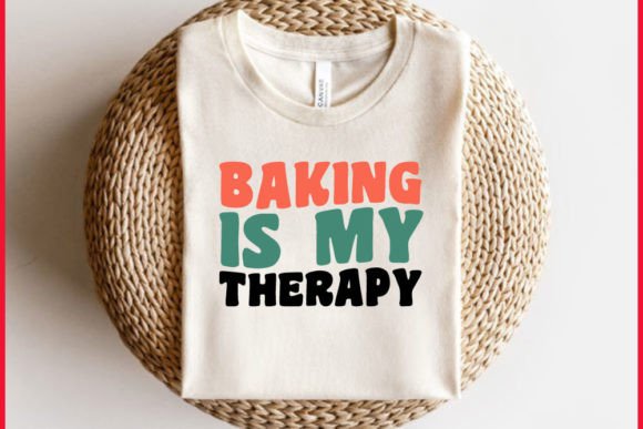 Retro Baking T-shirt Design: A Charming Graphics Asset