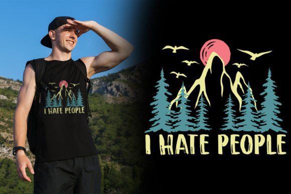 Retro Camping T-shirt Design for Engaging Graphics