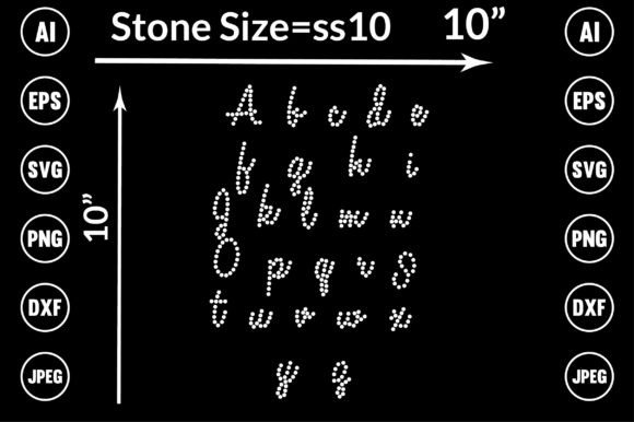Review: Letter, Alphabet, Font Rhinestone Design for T-Shirt Graphics