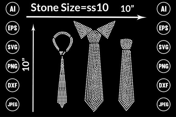 Tie Rhinestone Design: A Versatile Graphic for T-Shirt Designs