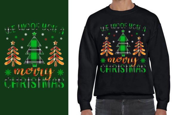 Ugly Christmas Sweater Design. We Woof for Graphics and T-Shirt Designs
