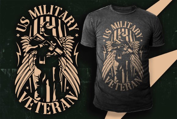 US Military Veteran T-Shirt Design for Local Branding